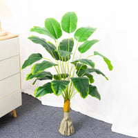 plantes tropicales bananier artificiel avec feuilles de palmier décoratives