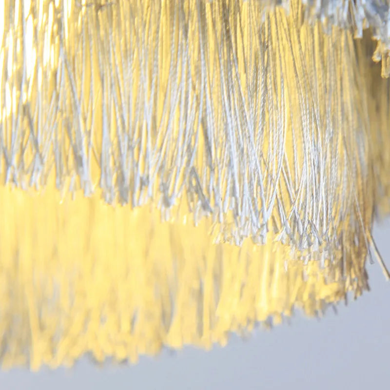 lustre romantique en fil de coton pour décoration intérieure - vue 7 sur 10