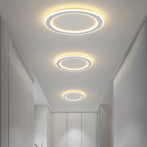 Minimalist nordic LED ceiling light for indoor lighting - vue 3 sur 15