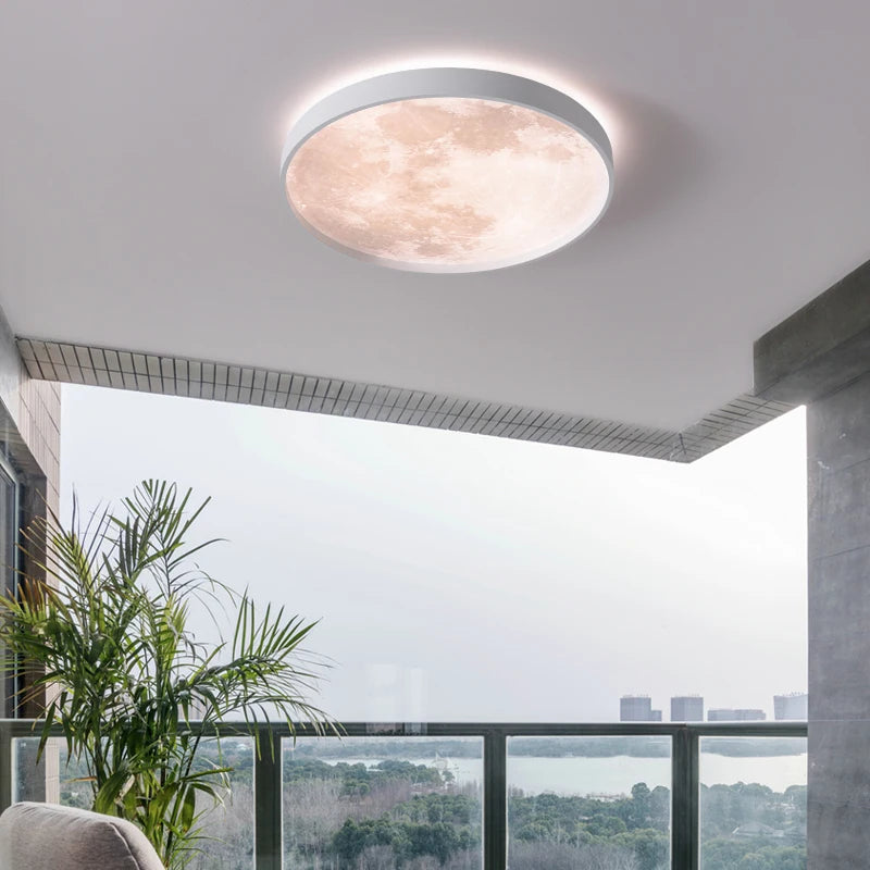 Plafonnier LED rond à nuages