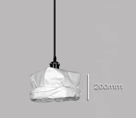 Kraft paper pendant light for creative and minimalist Nordic decor - vue 11 sur 10