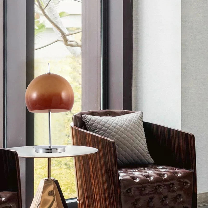 lampadaire nordique rétro contemporain avec abat-jour champignon