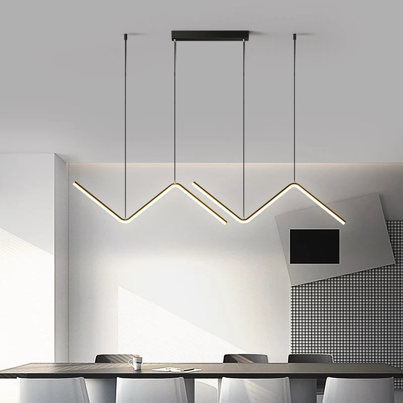 lampe led nordique suspendue décoration maison luminaire intérieur - vue 7 sur 8