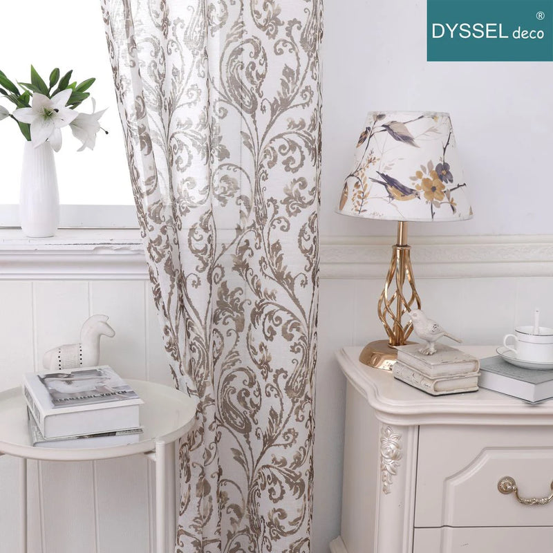 Voilage moderne imprimé floral style européen salon chambre