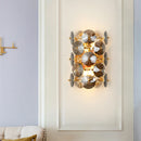 Applique murale LED appliques éclairage chambre salon fumée gris cristal applique chevet décor applique murale