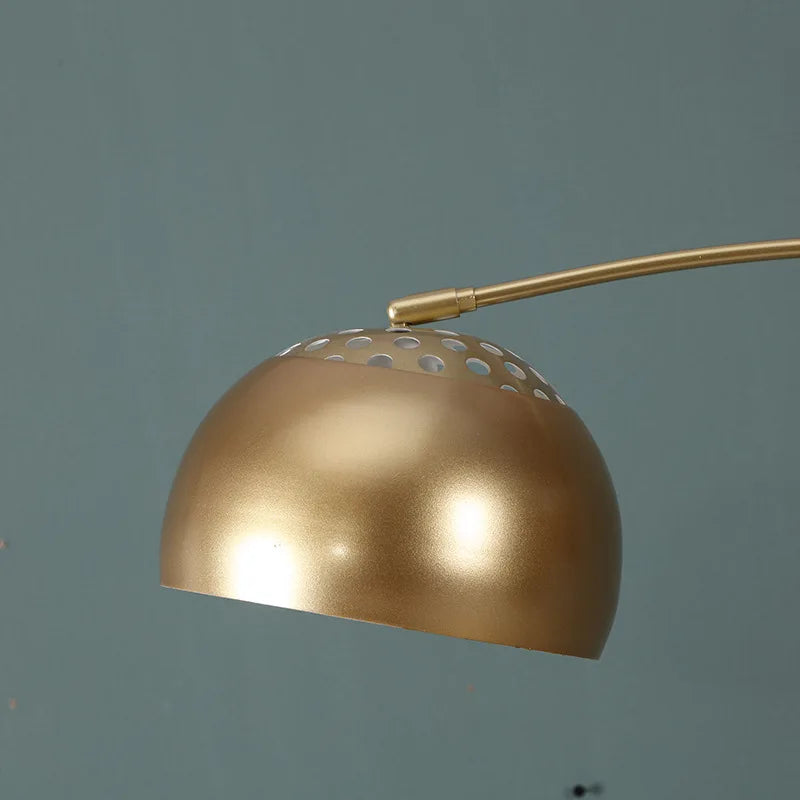 lampadaire nordique led en fer simple avec base en marbre