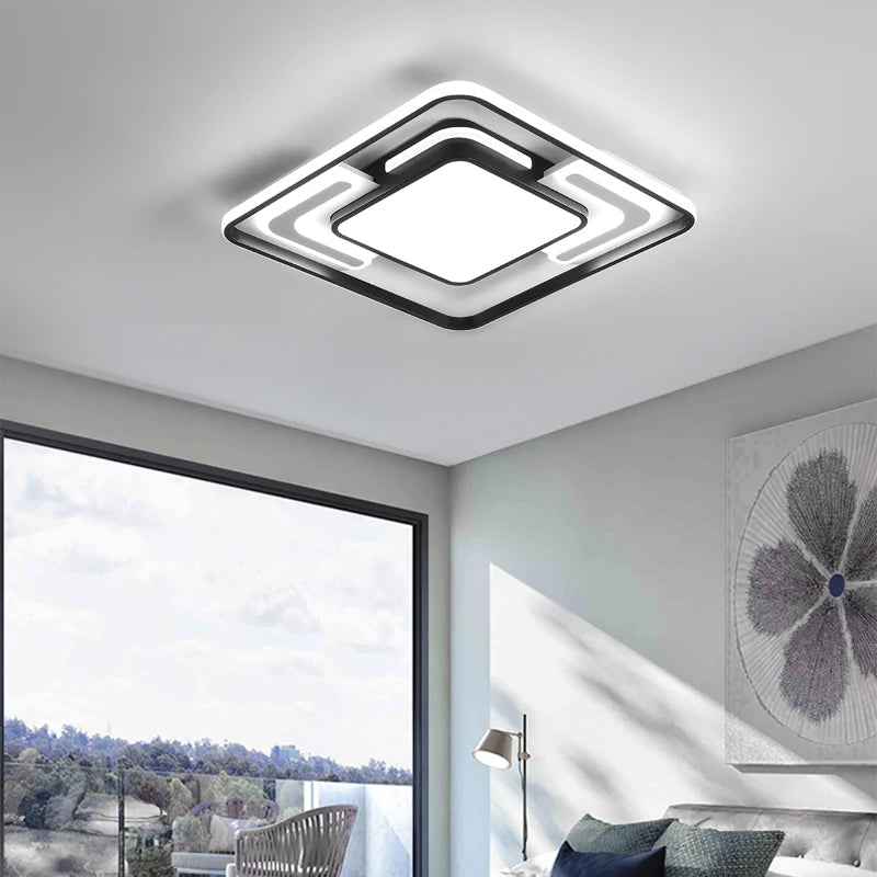plafonnier luminaire contemporain géométrique pour éclairage intérieur - vue 6 sur 9