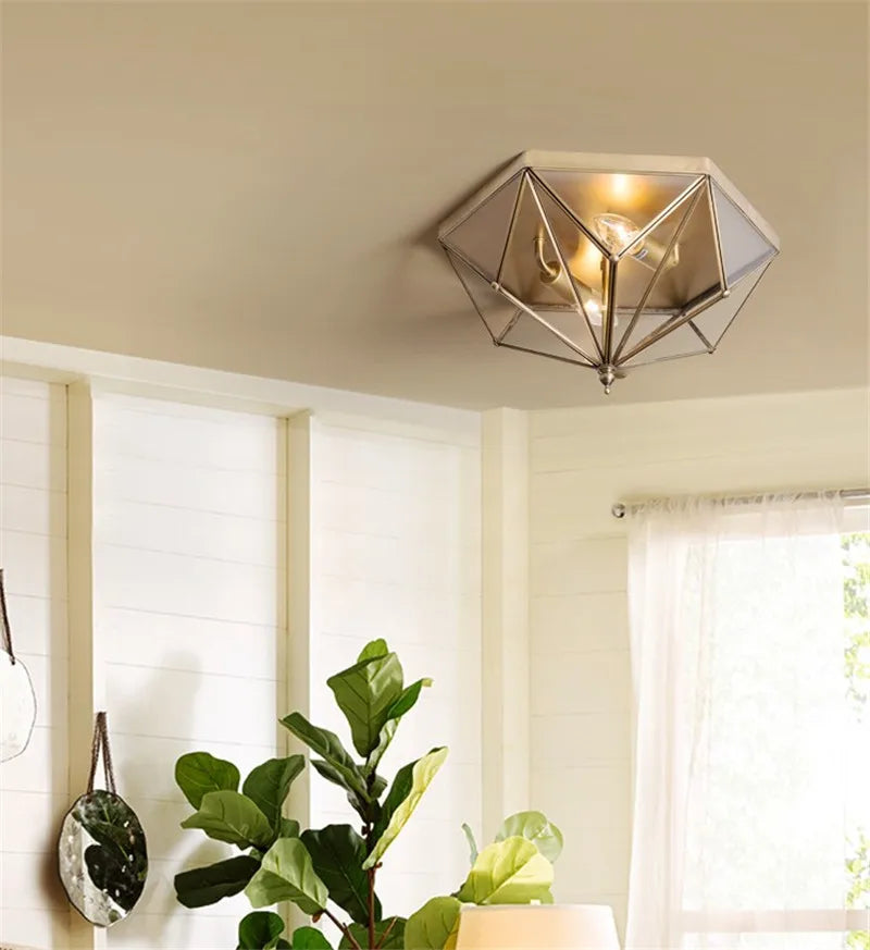 plafonnier vintage élégant pour intérieur moderne et chaleureux - vue 7 sur 6