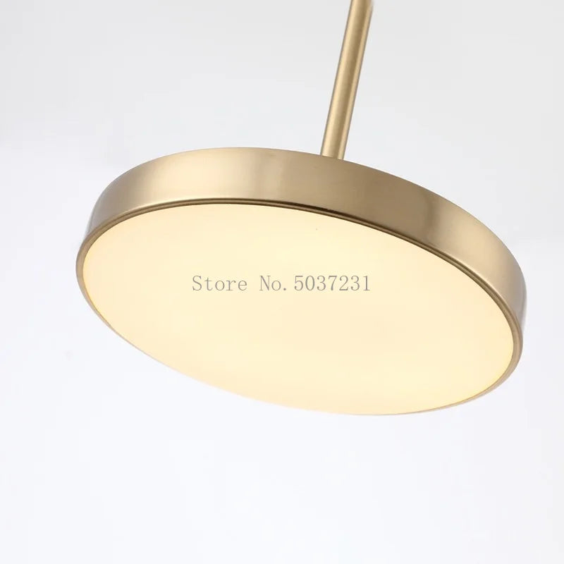 lustre nordique en acrylique led simple pour restaurant et café - vue 6 sur 8