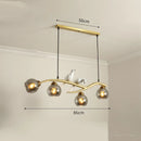 lampe d'oiseau nordique lustre moderne en verre led