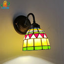 applique murale en verre teinté style européen avec éclairage LED