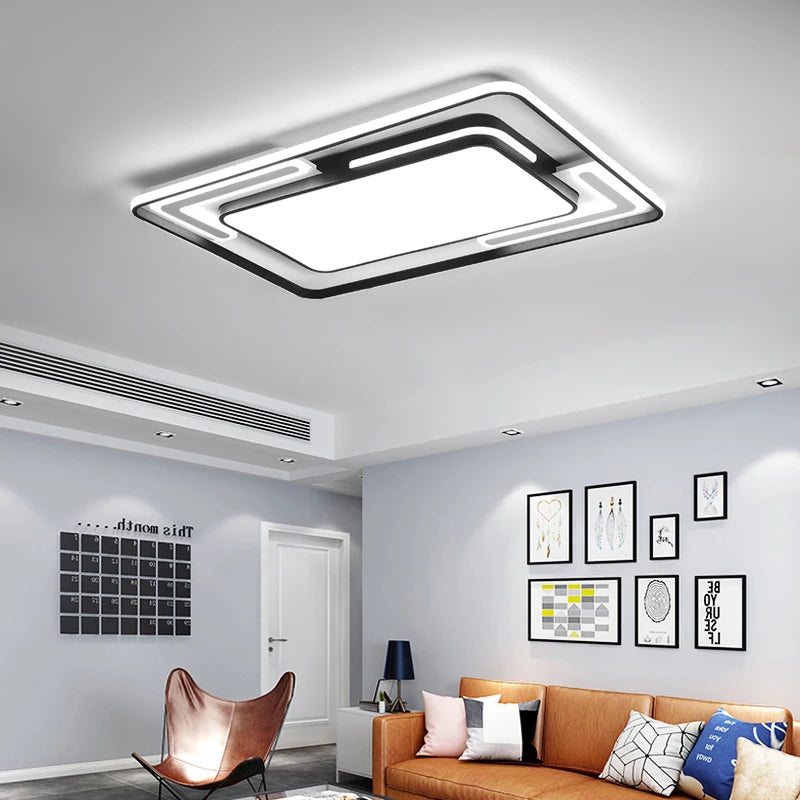 plafonnier luminaire contemporain géométrique pour éclairage intérieur - vue 3 sur 9