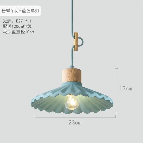 suspension moderne simple led en ciment nordique - vue 16 sur 16