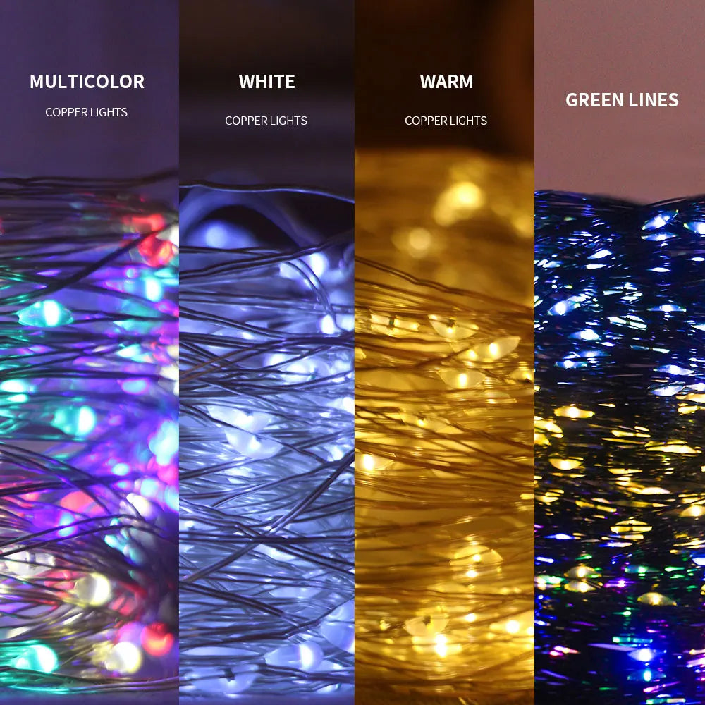 guirlande lumineuse led avec télécommande pour fêtes et mariages - vue 7 sur 8