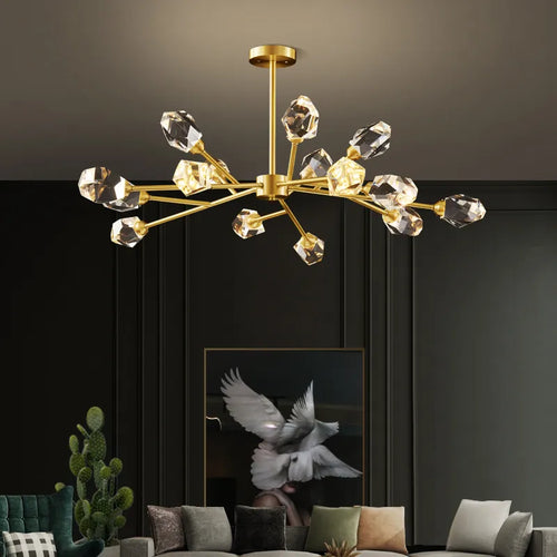 Lampes led suspendues luxe salon - vue 2 sur 9