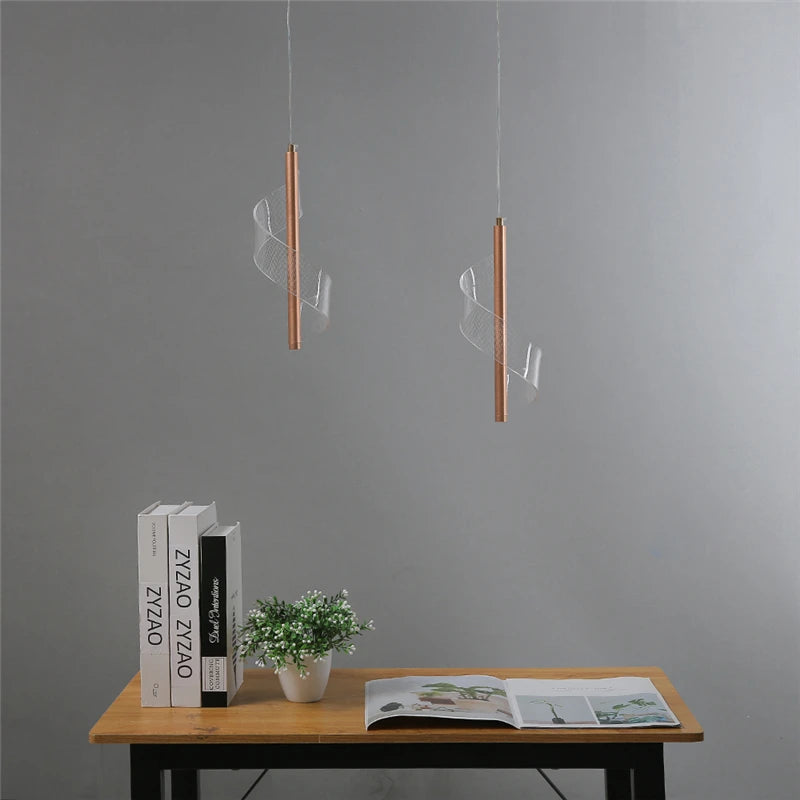 suspension en acrylique design nordique moderne pour restaurant