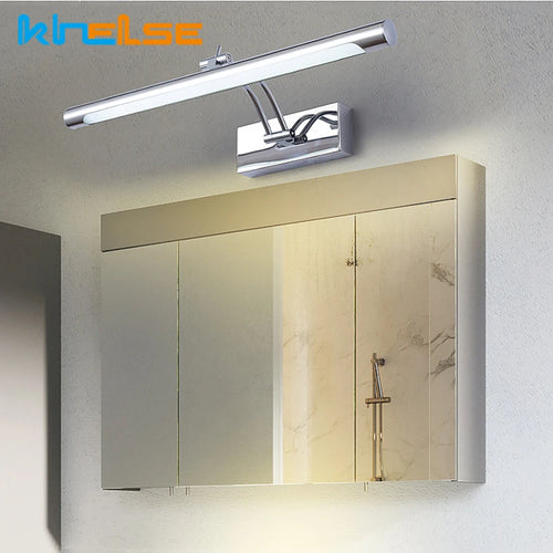 Applique murale led moderne étanche miroir cosmétique acier inox - vue 5 sur 9