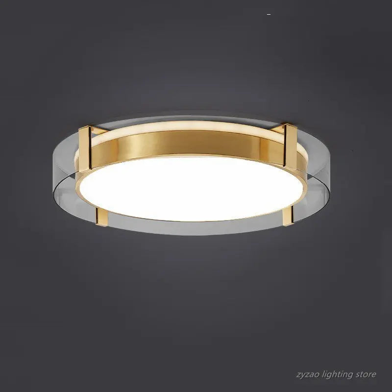 plafonnier nordique simple rond design moderne luxueux - vue 4 sur 9