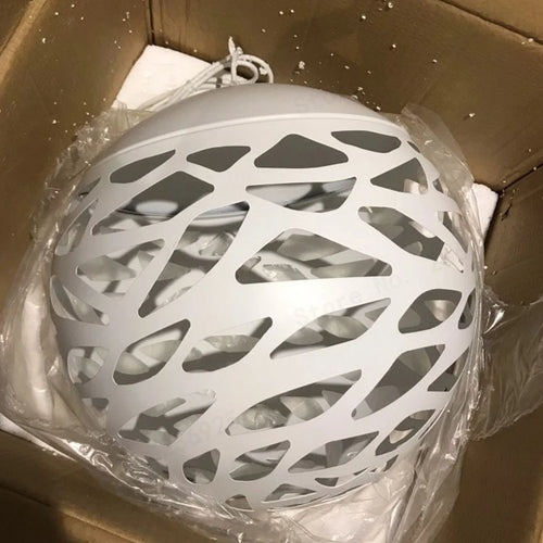 suspension led modernes avec abat-jour creux puzzles