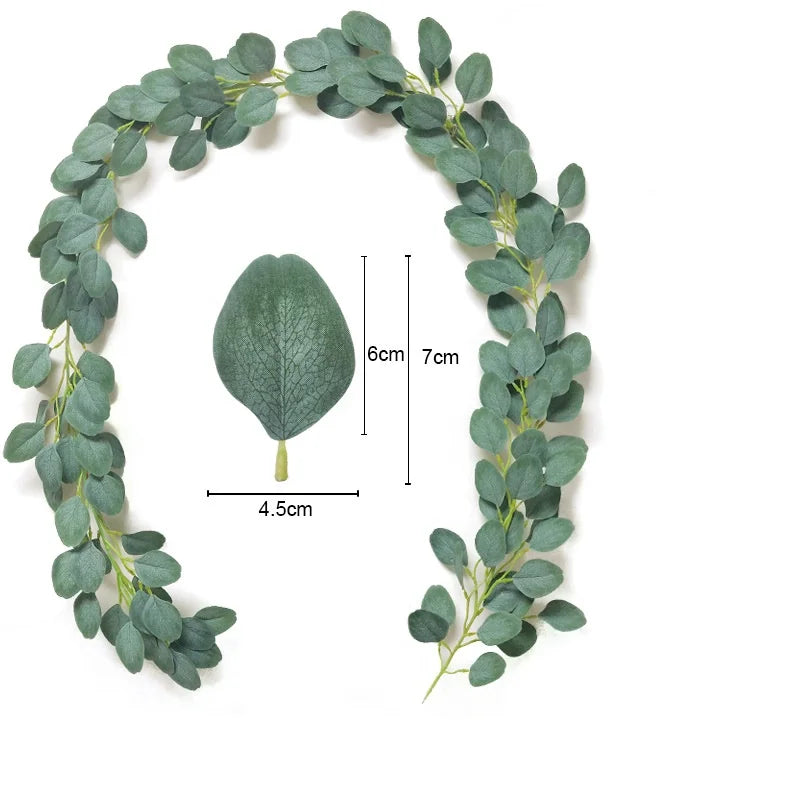 guirlande d'eucalyptus artificiel pour décoration de mariage et table - vue 12 sur 23