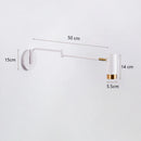 Nordic minimalist swing arm wall bedside lamp
