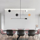 Minimalist retro designer chandelier for contemporary interiors