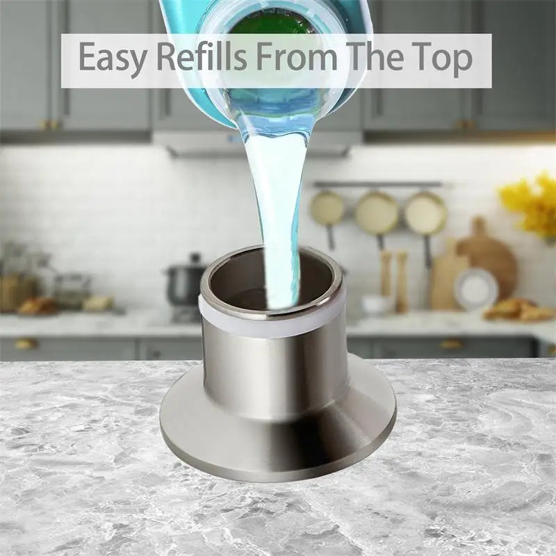 distributeur de savon liquide avec pompe en laiton pour cuisine - vue 9 sur 9