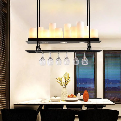Nordique luxe salle à manger lustre intérieur salon table à manger lampes en verre simple cuisine île LED lustre éclairage - vue 3 sur 20