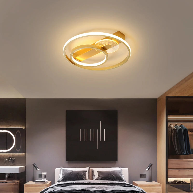 plafonnier design led rond ultra mince pour intérieur maison - vue 3 sur 9