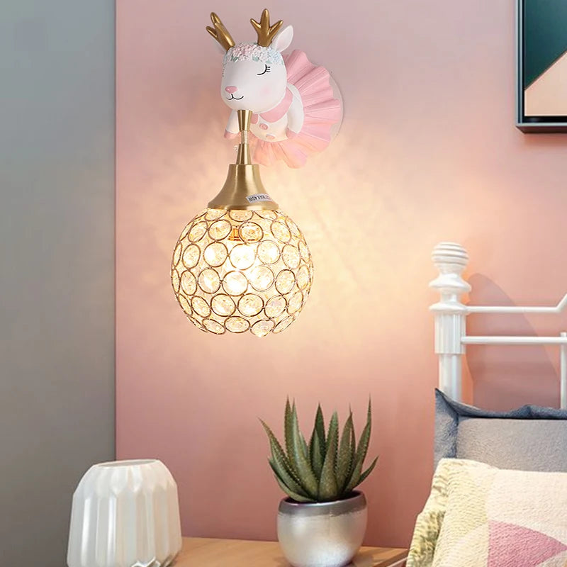 applique murale design animal éléphant et cerf pour enfants - vue 5 sur 10