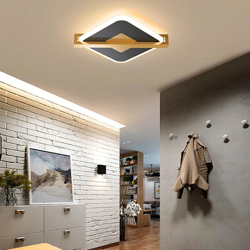 plafonnier led moderne pour éclairage intérieur style nordique - vue 3 sur 16