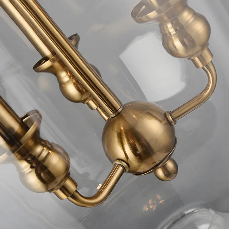 Lustre style américain Loft Bar en verre - vue 7 sur 6