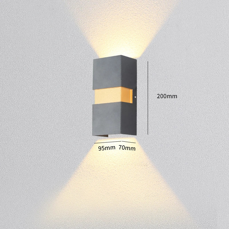 Éclairage extérieur LED Escalier Entrée Applique Murale Lampe Jardin Avant Stoep Terrasse Étanche IP54 Porte Phare Éclairage Mural - vue 8 sur 8