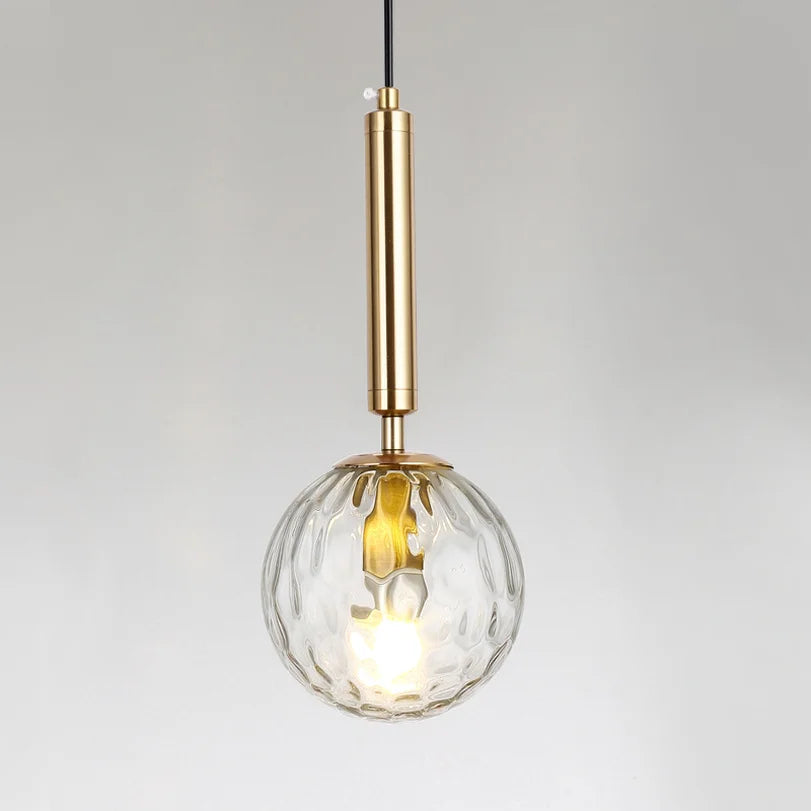 lustre moderne en verre pour bar restaurant et décoration intérieure - vue 5 sur 10