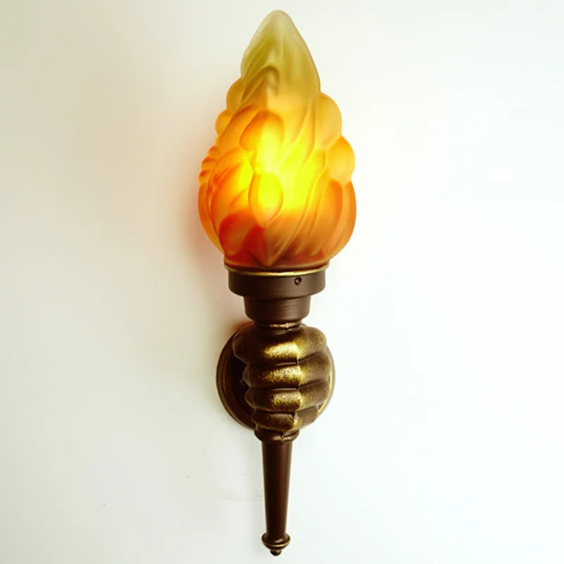 applique murale rétro flamme luminaire pour extérieur bar restaurant