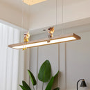 modern creative minimalist wooden LED pendant light