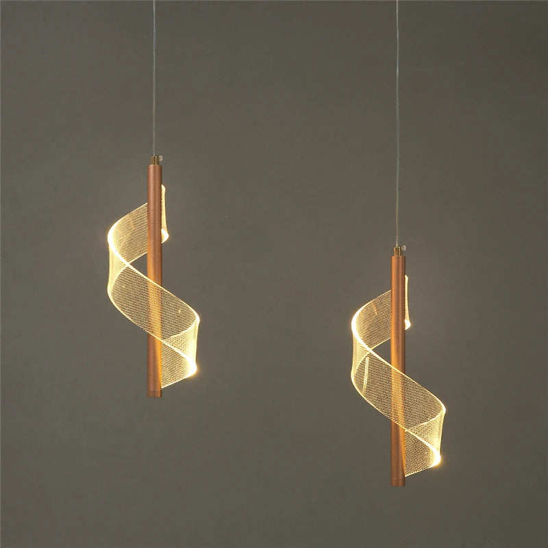 suspension en acrylique design nordique moderne pour restaurant