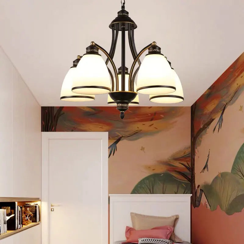 lustre rétro américain pour éclairage intérieur de plafond - vue 5 sur 19