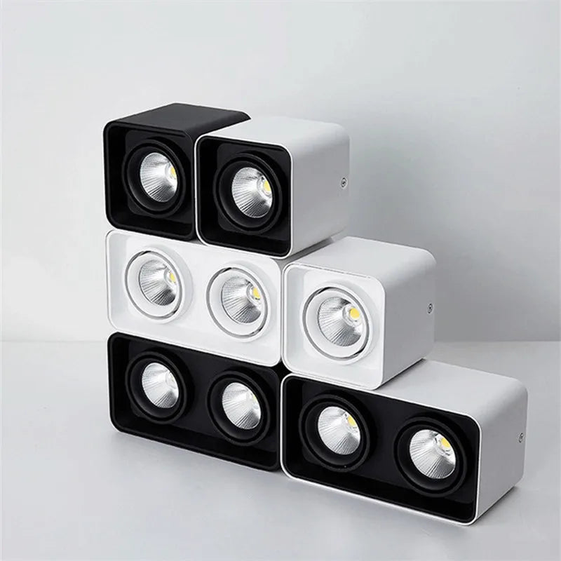 spot lumineux led carré à montage en surface variable très brillant - vue 5 sur 5