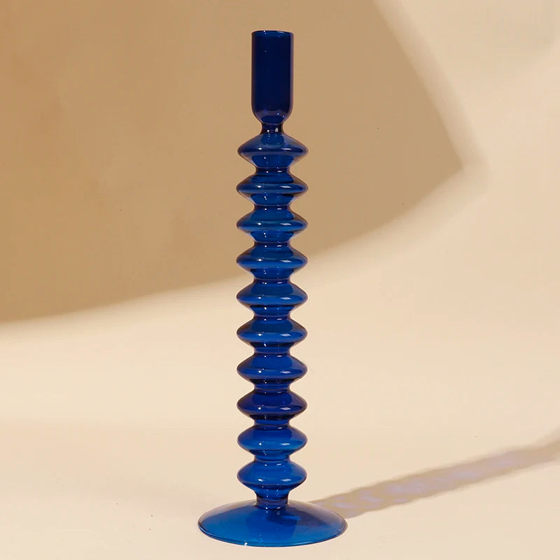 bougeoirs en verre pour décoration romantique et fêtes - vue 14 sur 14