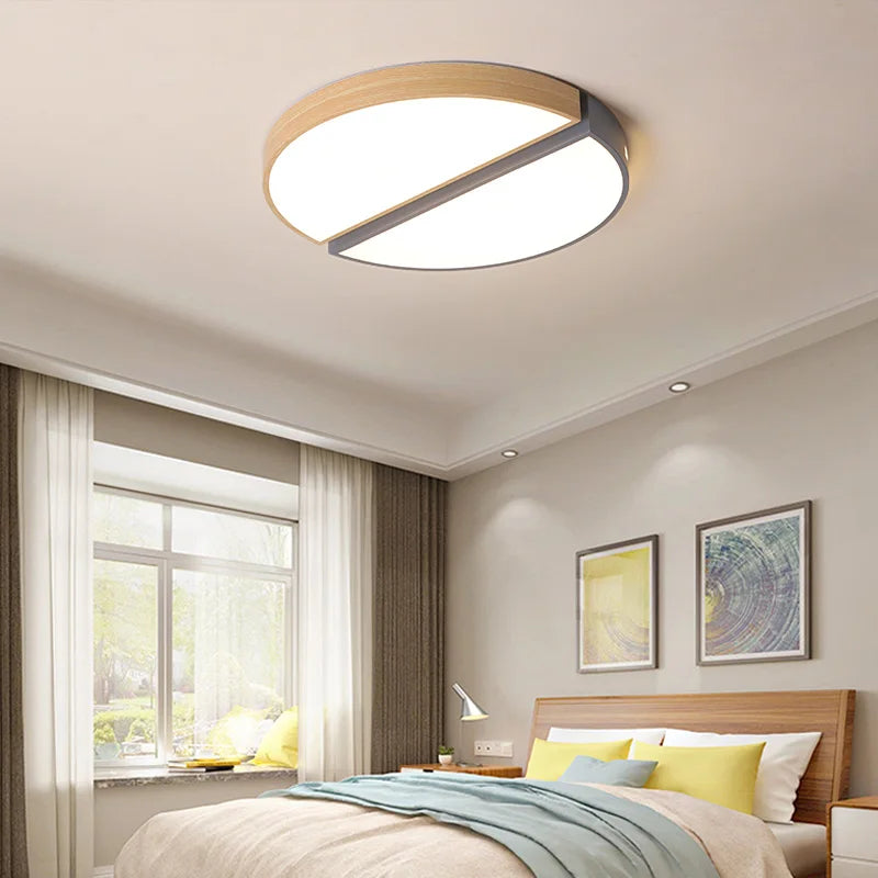 Modern minimalist round ceiling light nordic style mounted - vue 3 sur 10