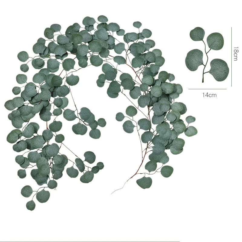 guirlande d'eucalyptus artificiel pour décoration de mariage et table - vue 14 sur 23