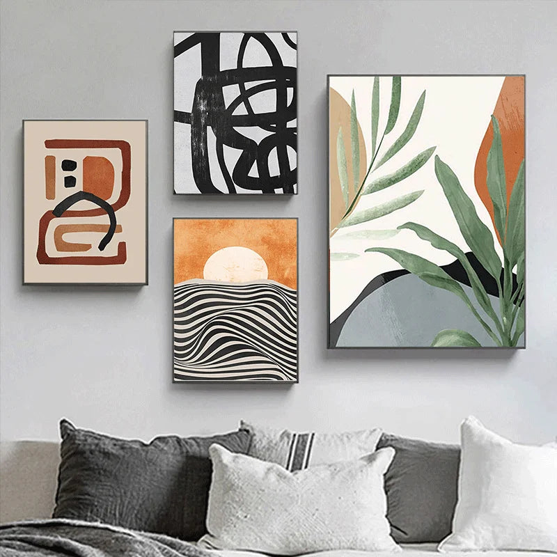 kit peinture abstraite par numéros pour décoration intérieure artisanale - vue 2 sur 7