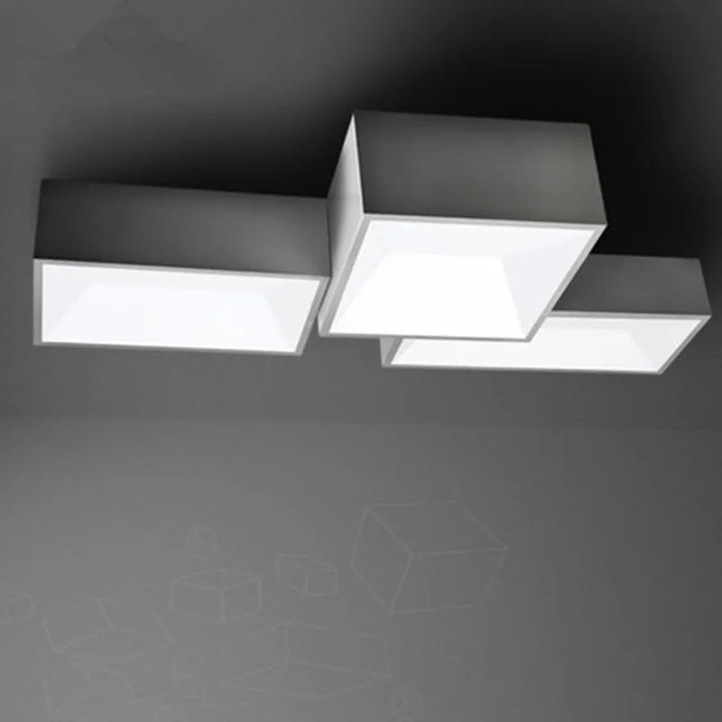 plafonnier led carré à intensité variable à monter soi-même - vue 4 sur 12