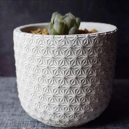 moule en silicone pour pot de fleurs en béton artisanat jardinage