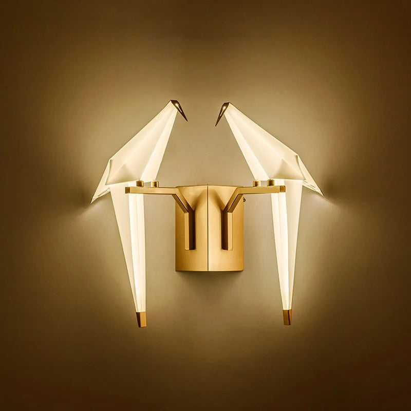 lampe postmoderne en fer acrylique pour amoureux des oiseaux - vue 3 sur 21