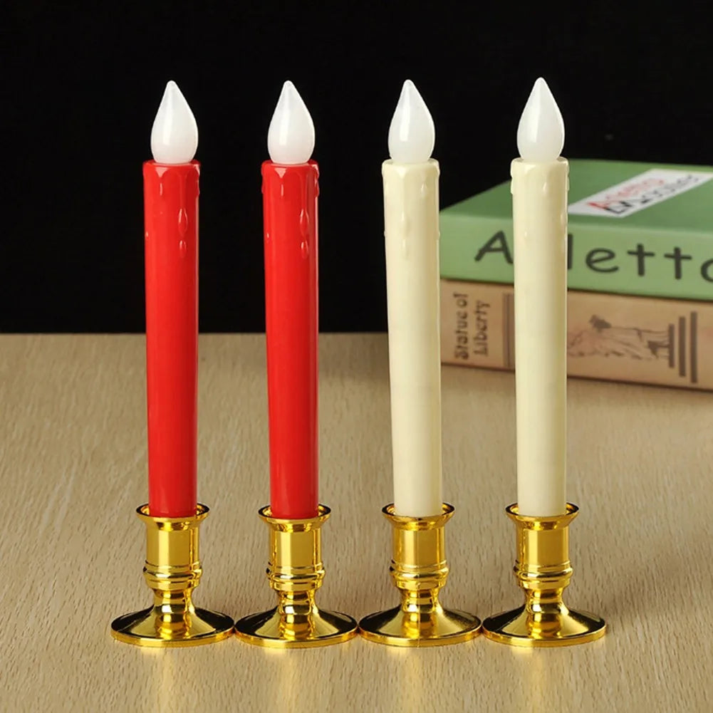 lot de 2 bougeoirs traditionnels pour mariage et dîner - vue 4 sur 7