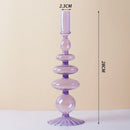 Nordic Glass candle holders, romantic Dinner home decoration, candlestick for birthday wedding, candle holder portavelas decor