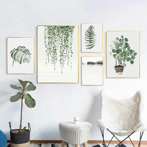 plante tropicale moderne pour décoration murale scandinave