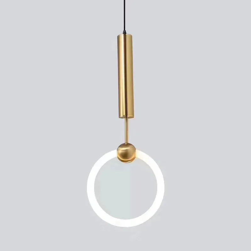 Nordique créatif suspension LED lumière 360 ° lueur chambre chevet Art lustre postmoderne suspension lampe de luxe - vue 5 sur 24